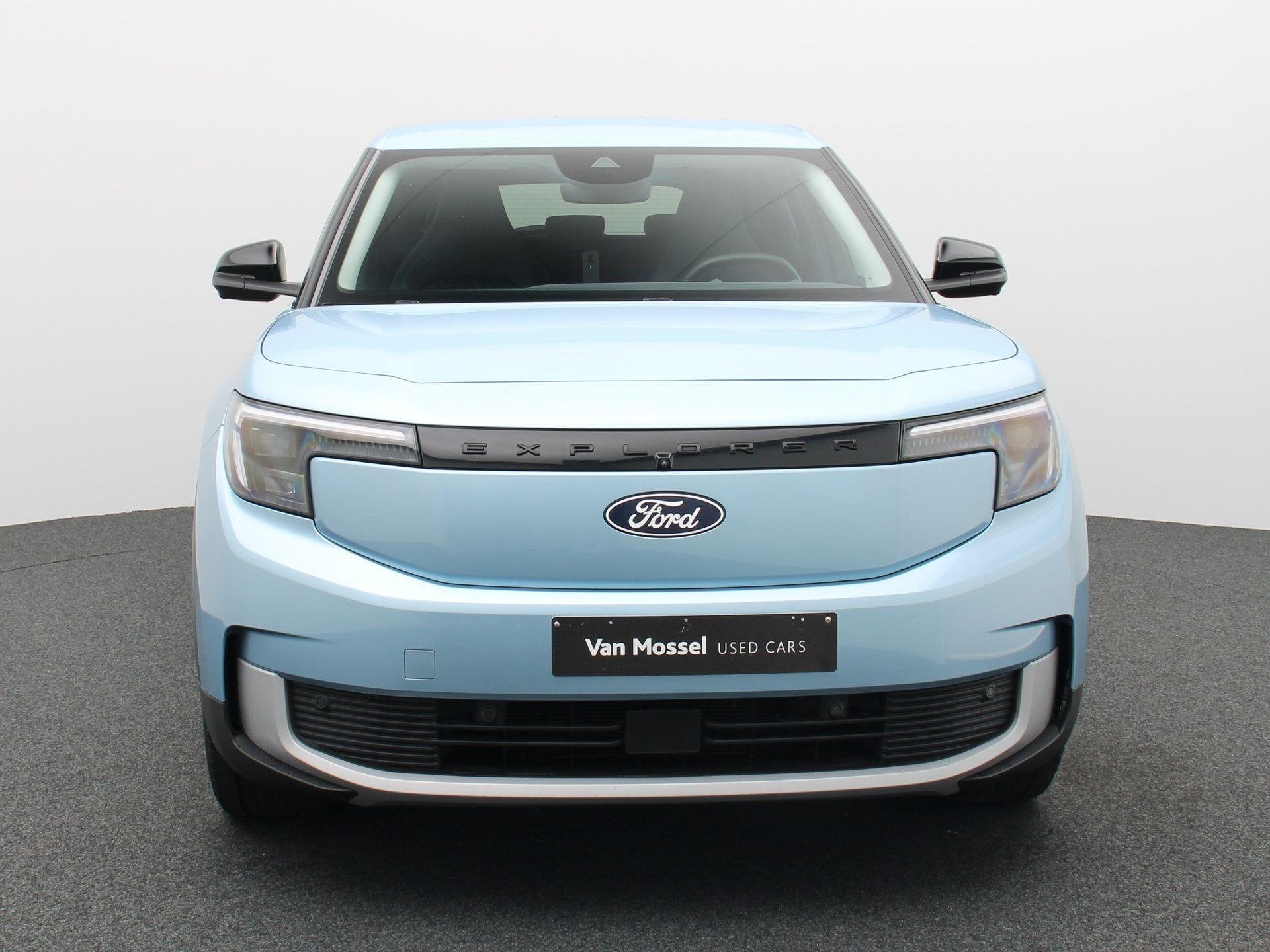 Ford Explorer Premium Extended Range RWD 77 kWh, Auto's, Automaat, Gebruikt, Zwart, Blauw