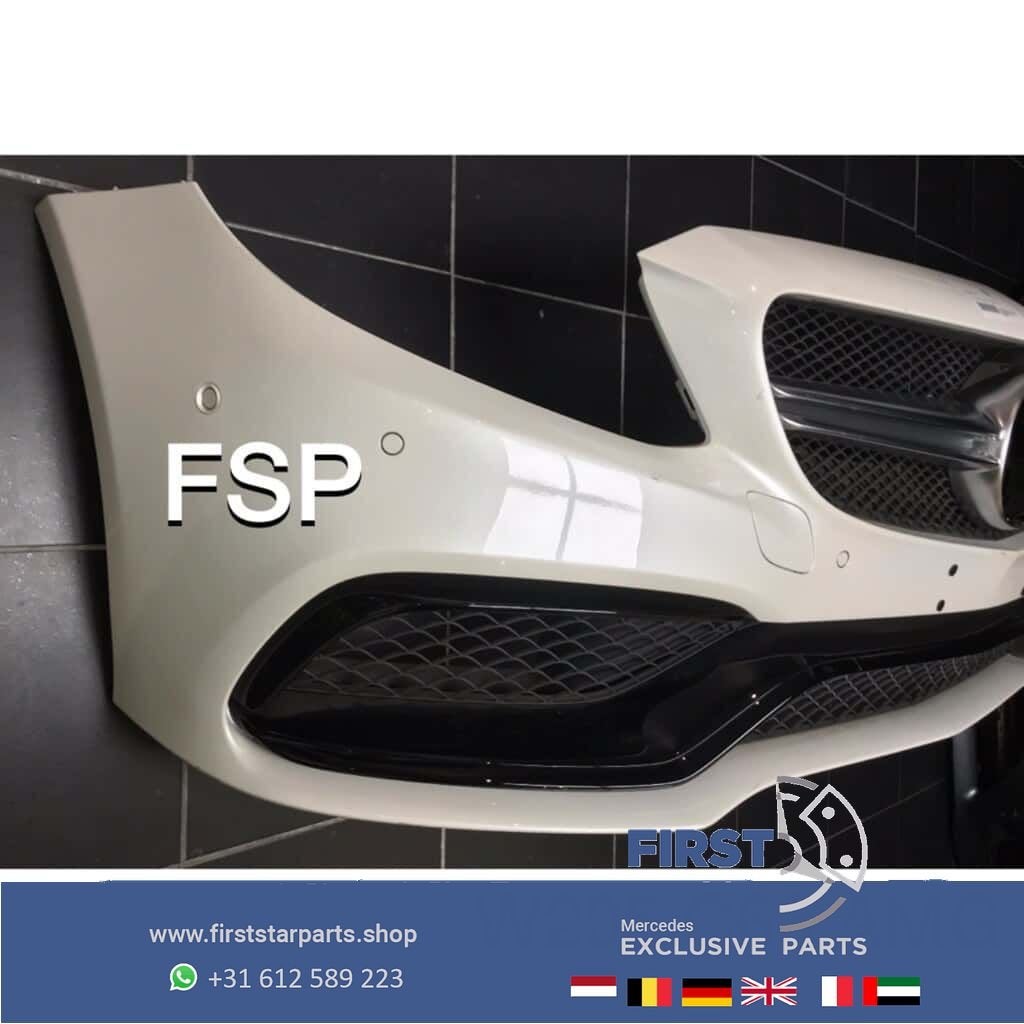 C 63 S AMG Voorbumper W205 2019 Mercedes C Klasse WIT origin, Utilisé, -, Avant, -