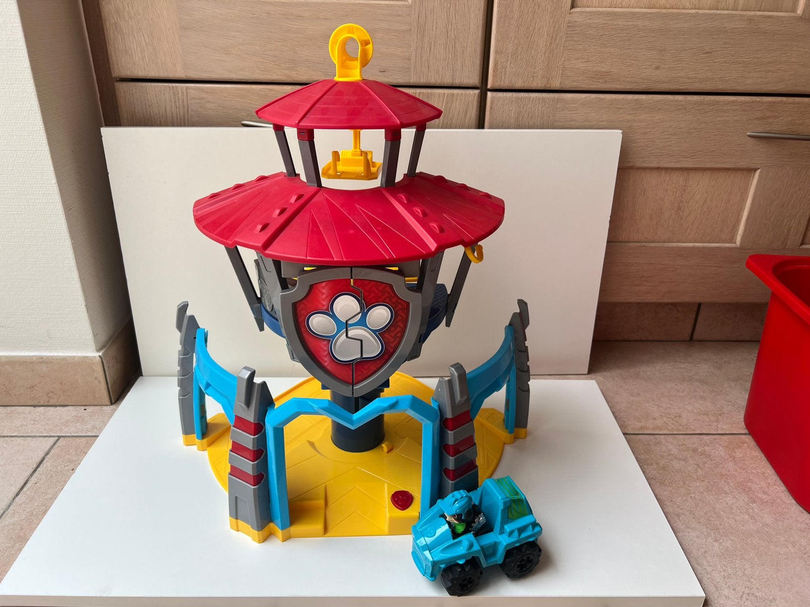 Paw Patrol toren en figuur Rex, Kinderen en Baby's, Speelgoed | Actiefiguren, Ophalen, Zo goed als nieuw