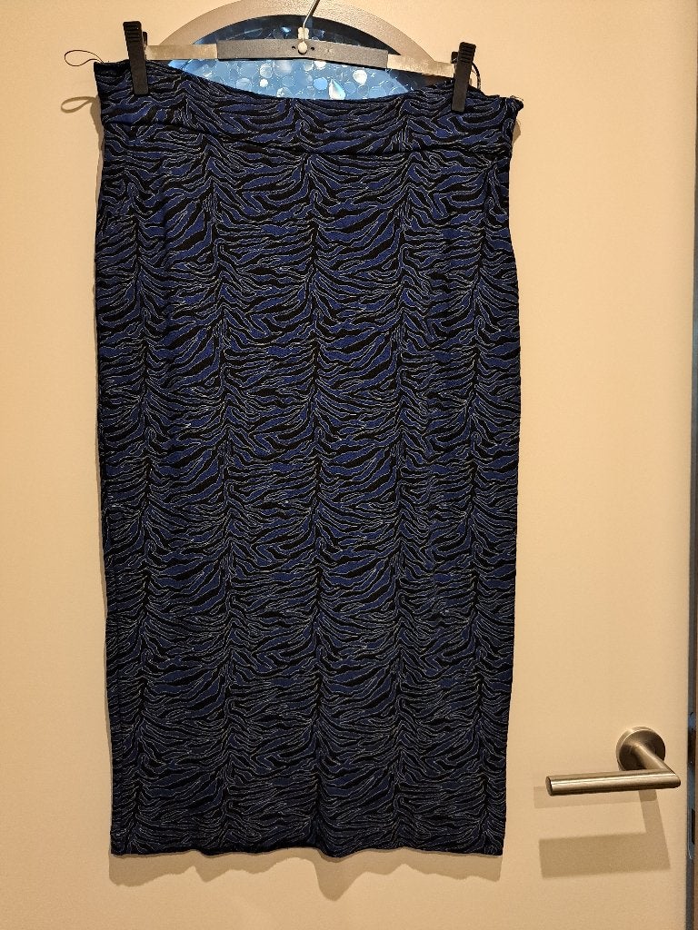 Pinko rok, stretch, mt 40, Blauw, Ophalen of Verzenden, Zo goed als nieuw, Onder de knie