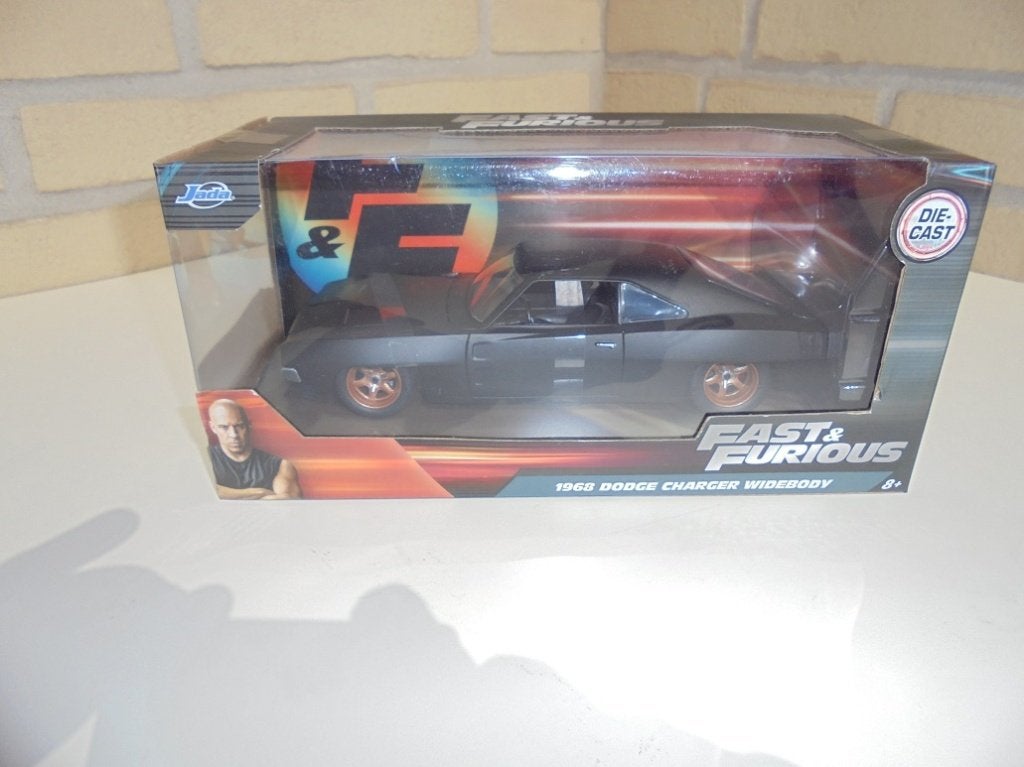 Fast and Furious 1968 DODGE CHARGER WIDEBODY 1:24, Ophalen of Verzenden, Nieuw, Auto, Jada