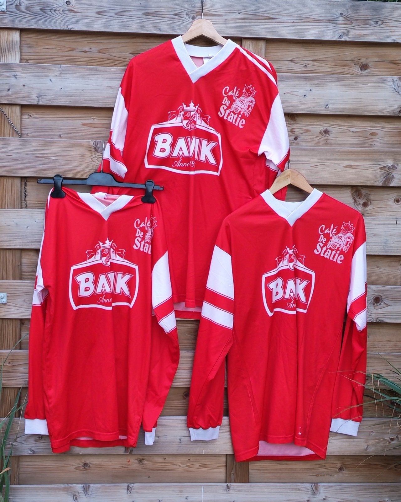 1980s vintage shirts Red star bavik statie, Ophalen of Verzenden, Shirt