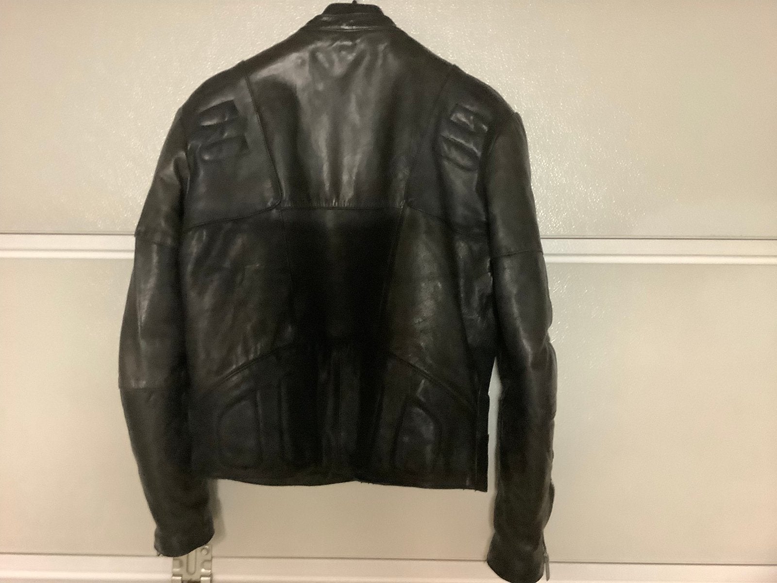 Retro lederen motor jas, Motoren, Ophalen, Tweedehands, Heren, Jas | leer