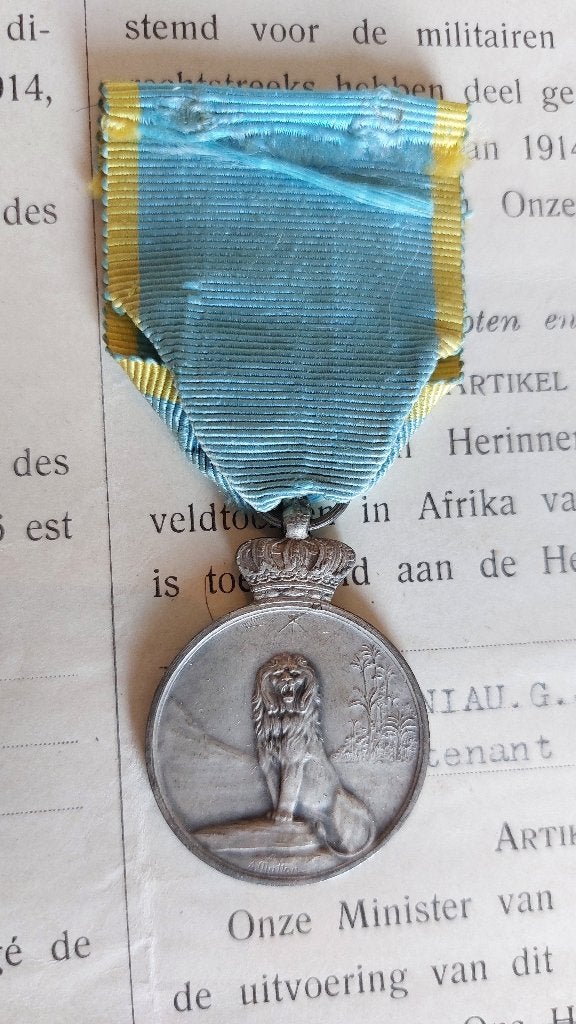 Médaille nominative de la campagne d'Afrique 1914, Enlèvement ou Envoi