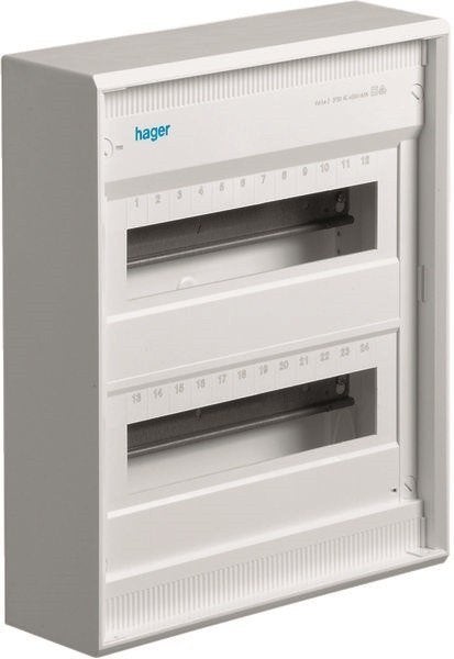 Verdeelkast 24 modules 2V leeg IP30 VA24NL max tot 6A, Verzenden