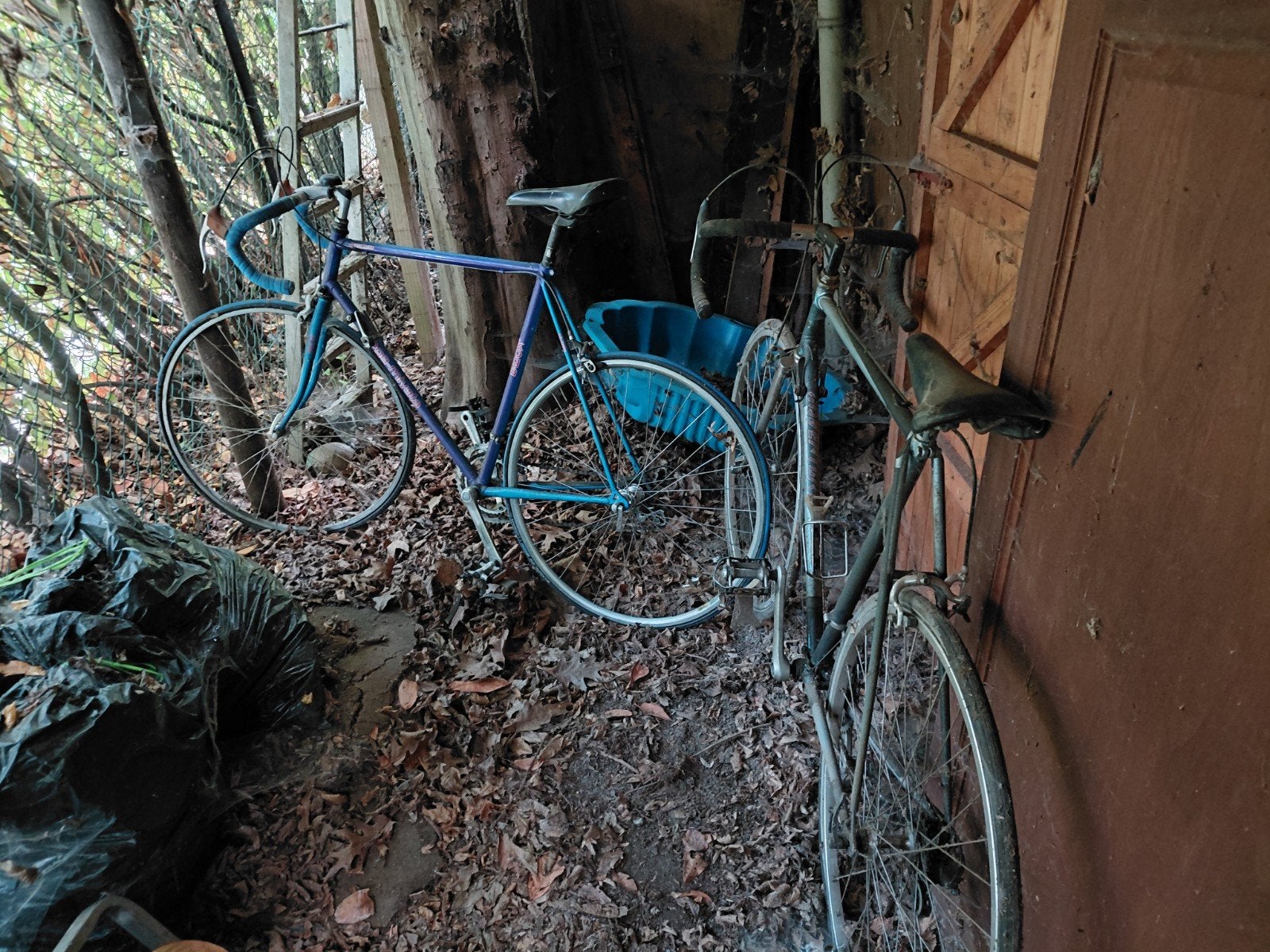 Twee oude vintage stalen racefietsen., Vélos & Vélomoteurs, Trottinettes, Enlèvement, Utilisé
