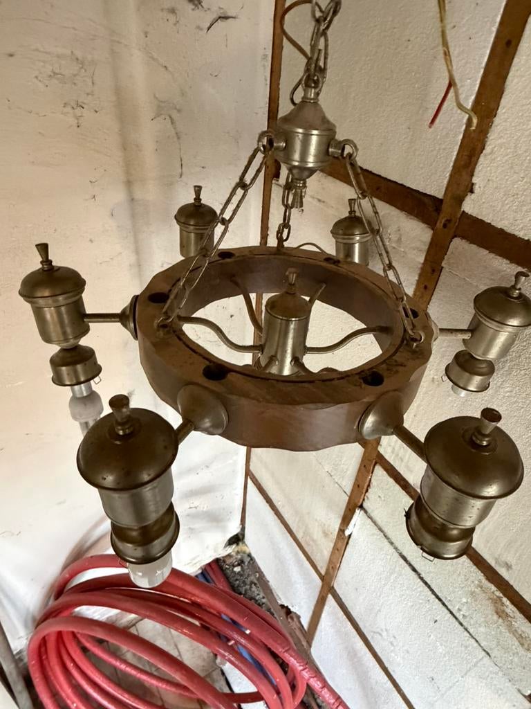 Luster kroonluchter, Enlèvement, Utilisé, Bois