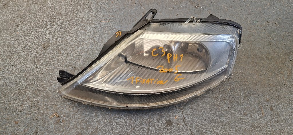 PHARE GAUCHE CITROEN C3 PHASE 1 2005 optique feu feux, Ophalen