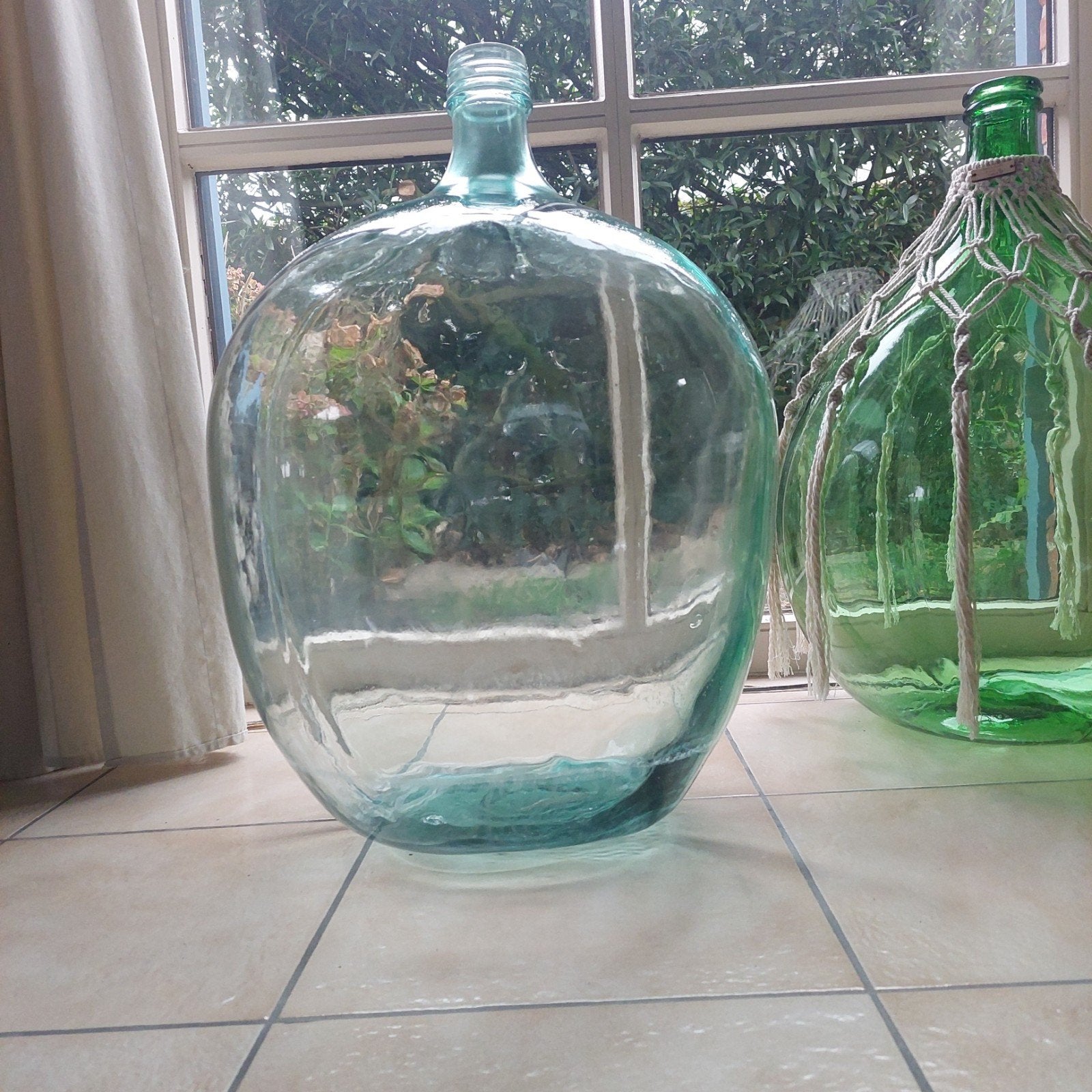 XL Dame Jeanne, Huis en Inrichting, Ophalen, Transparant, 64 cm, Glas