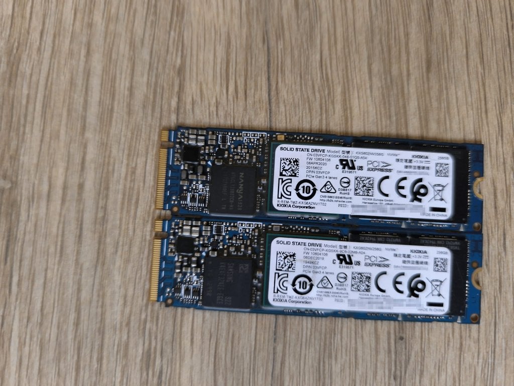 M.2 2280 SSD — 256 GB, Ophalen, Intern, Gebruikt, SSD