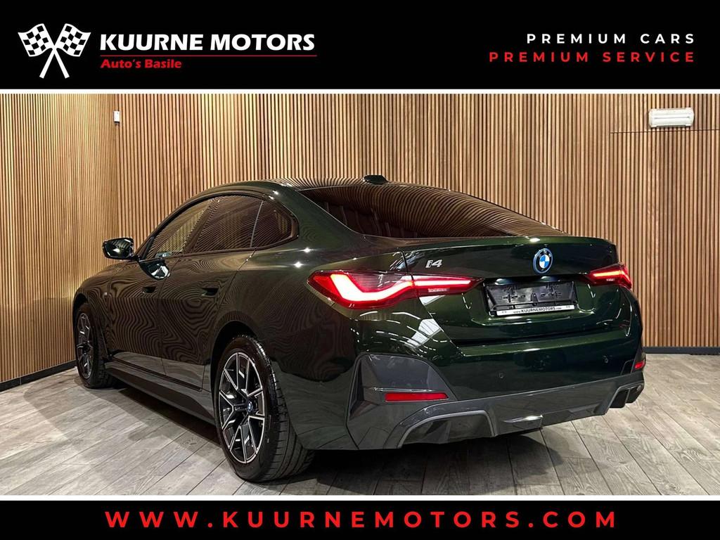 BMW i4 eDrive40 M Pack Alu18"/Led/Leder/Pdc/Cam/Hud/Carplay, Auto's, BMW, Lichtsensor, Gebruikt, 340 pk, Leder