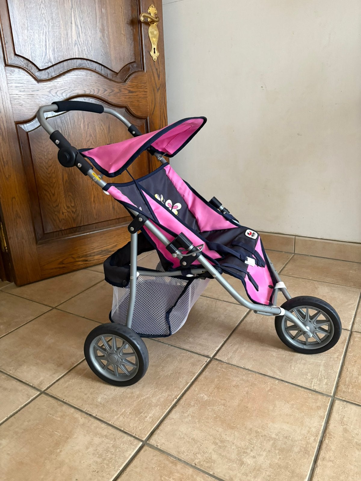 Dubbele poppenbuggy, Kinderen en Baby's, Ophalen, Nieuw, Meisje