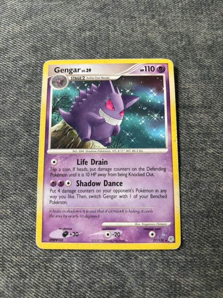 Gengar 27/130 pokémonkaart, Hobby en Vrije tijd, Verzamelkaartspellen | Pokémon, Ophalen of Verzenden, Zo goed als nieuw
