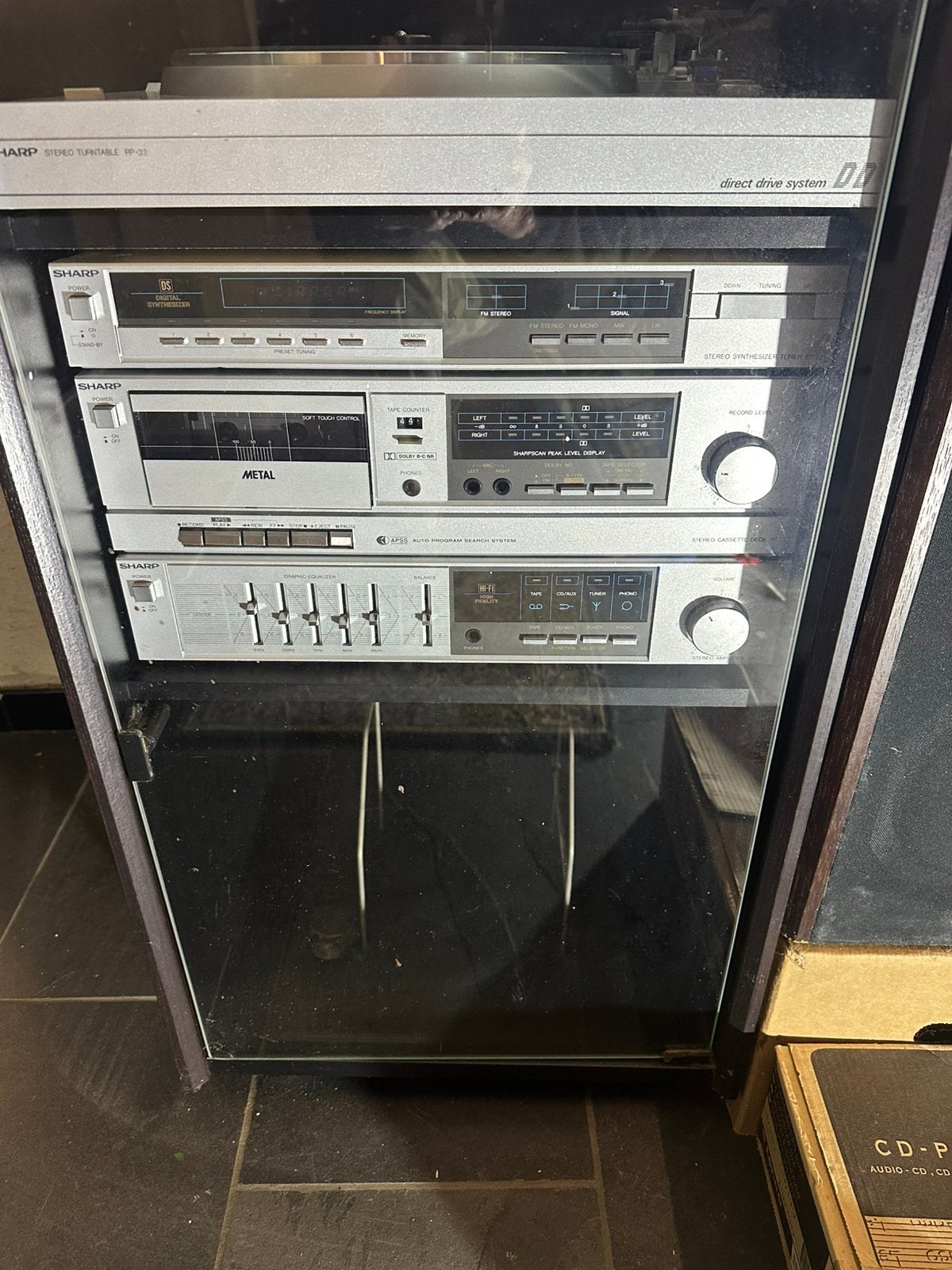 Sharp stereoketen, Ophalen, Gebruikt, Cassettedeck, Losse componenten