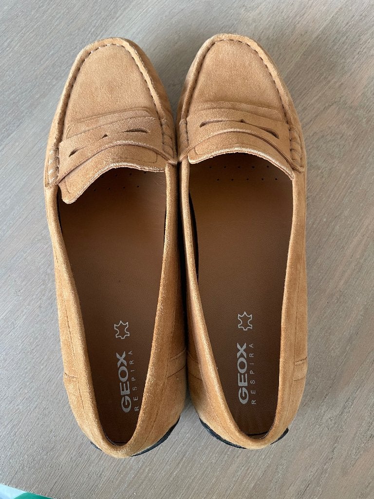 2 paar Geox 39 moccasins, Geox, Bruin, Instappers, Ophalen of Verzenden