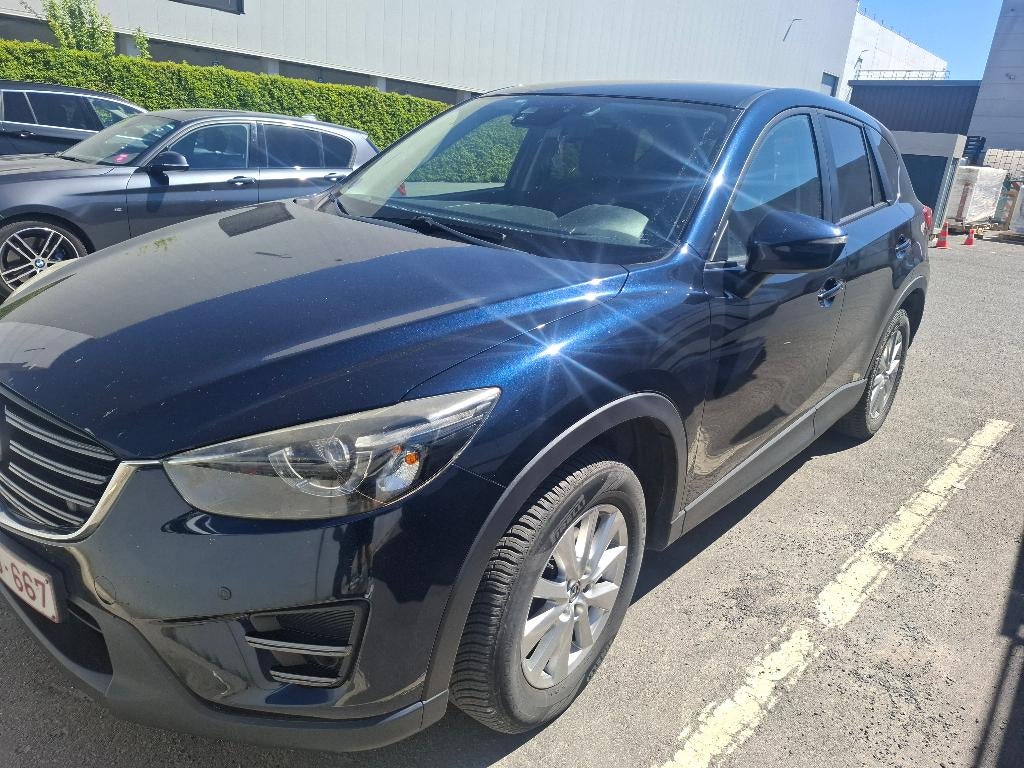Mazda cx5, Auto's, Voorwielaandrijving, 4 cilinders, Blauw, Leder