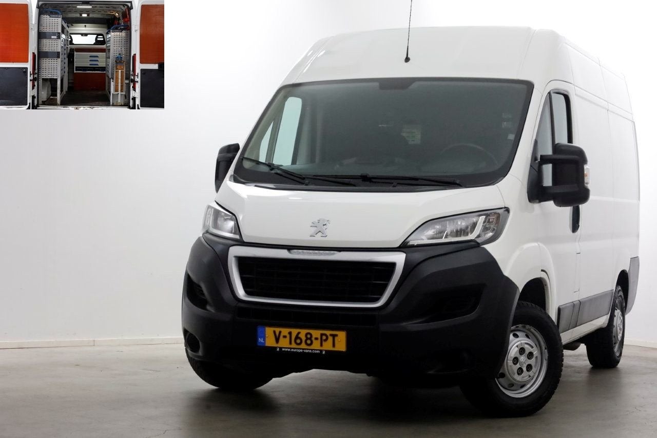 Peugeot Boxer 2.0 BlueHDI E6 130pk L1H2 Premium Navi/Camera/, Auto's, Bestelwagens en Lichte vracht, Wit, Bedrijf, Onderhoudsboekje