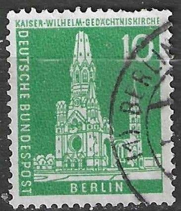 Allemagne Berlin 1956/1963 - Yvert 129 - Église - 10 p. (ST), Envoi, Affranchi