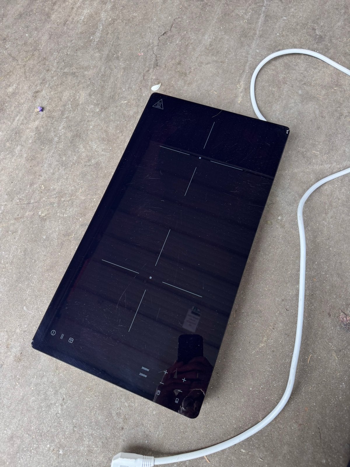Inductie kookplaat 2 zones, Elektronische apparatuur, Ophalen, Zo goed als nieuw, Inductie