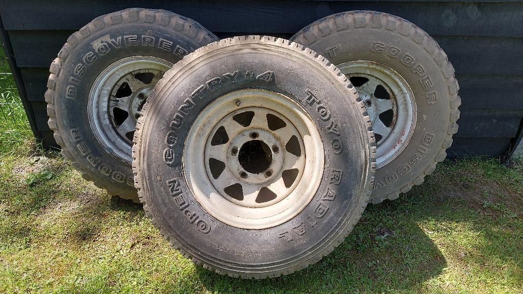 3 roues + porte roue jeep cj7, Auto's, Particulier, Te koop, CJ