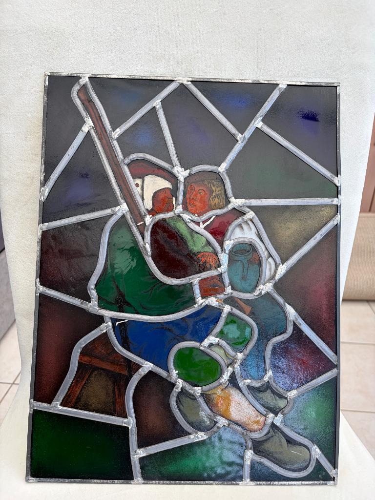 Glaswerk in lood, Antiek en Kunst, Ophalen