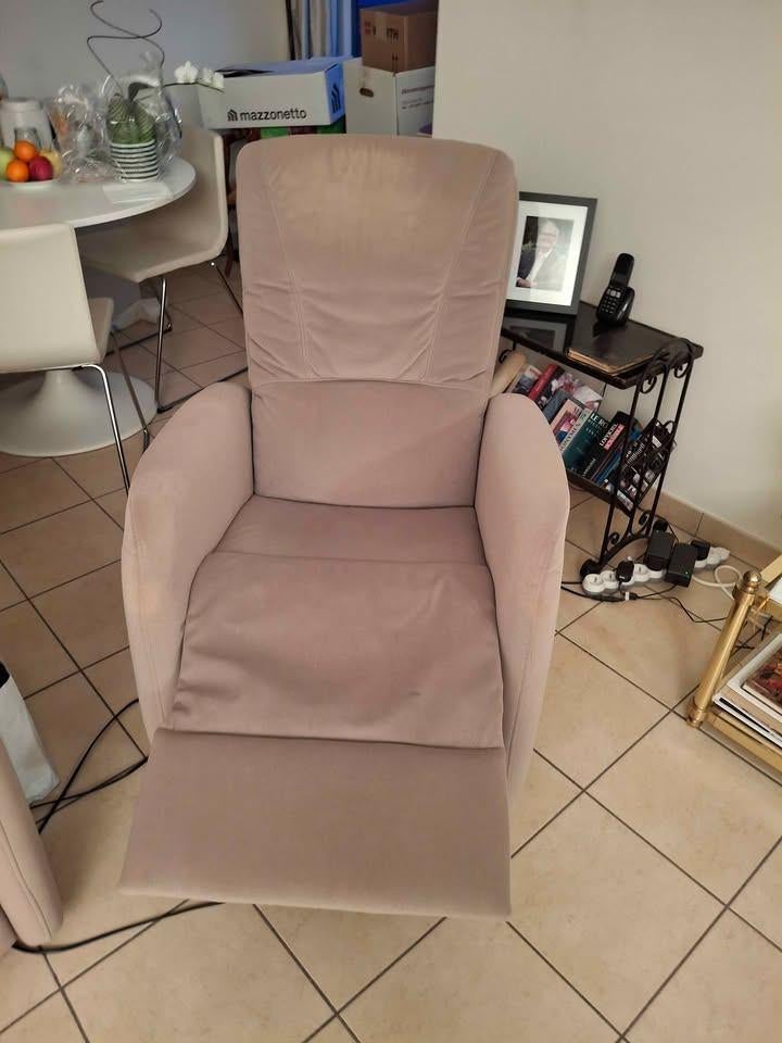 Fauteuil relax électrique HUKLA, Huis en Inrichting, Fauteuils, Ophalen, Gebruikt, Stof