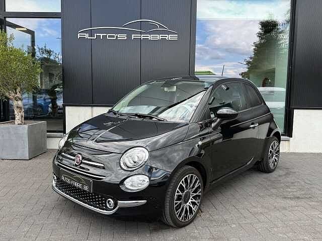 Fiat 500 1.0i Hybride Dolcevita Panodak Gps 18000km, 50 kW, Zwart, Zwart, Bedrijf