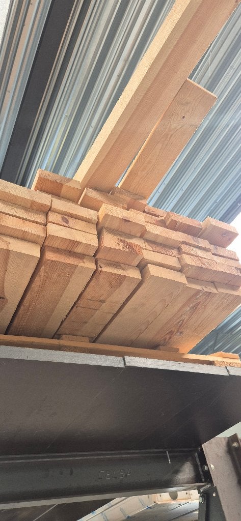 Balken 3.8 cm op 11 cm X 3 meter RND,  42 stuks, Neuf, 250 à 300 cm, Autres essences de bois, Enlèvement