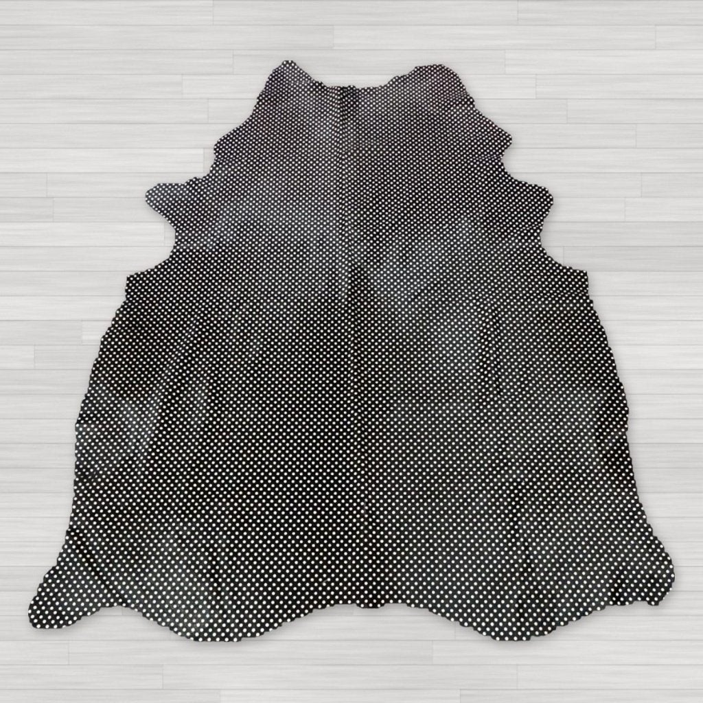 Koeienhuid stippenprint zwart wit 200x180cm | Lederstore, Zwart, Wandkleed, Nieuw, Ophalen of Verzenden
