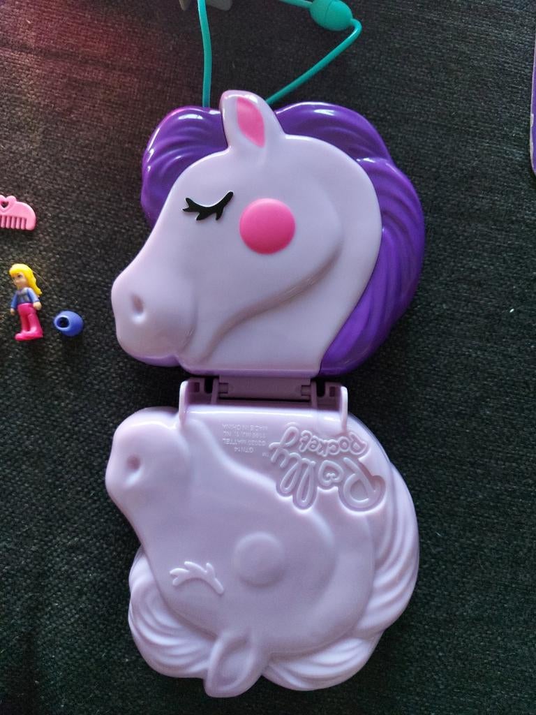 Polly Pocket Jumpin’ Style Pony Compact, Ophalen, Zo goed als nieuw