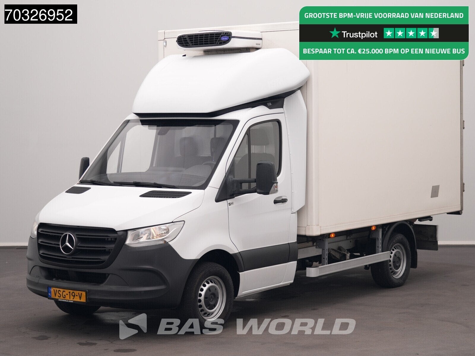 Mercedes Sprinter 317 CDI Koelwagen Zijdeur Achterdeuren Car, Stof, Gebruikt, Euro 6, 4 cilinders