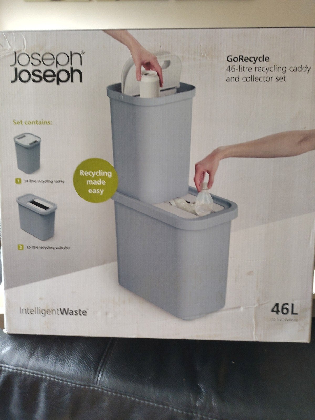 JosephJoseph Go recycle afval sorteerder nieuw in verpakking, Ophalen, Overige typen, Kunststof, Nieuw