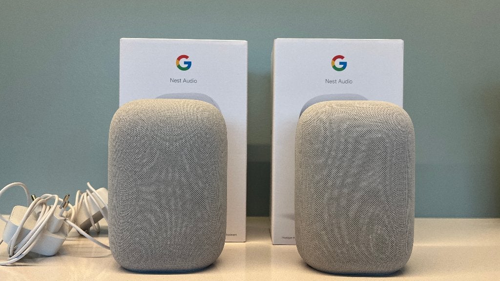 2x Google Nest Audio – Perfecte nieuwstaat, Google, Comme neuf, Enlèvement, Enceinte intelligente
