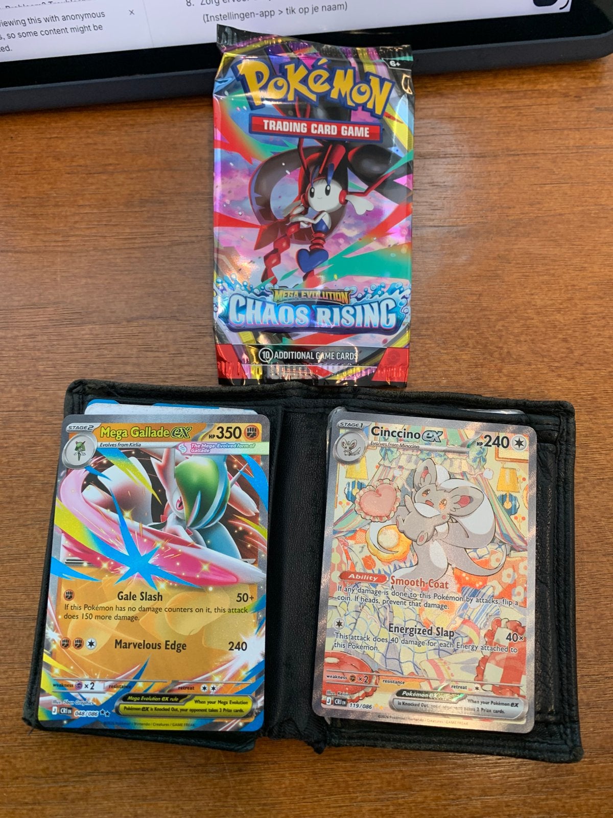Cinccino ex & mega Gallade ex, Ophalen of Verzenden, Nieuw