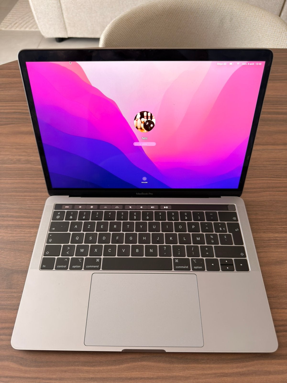 MacBook Pro 13” Retina 2019 – i5 – 8 Go – 256 Go, Ophalen, 13 inch, Zo goed als nieuw, MacBook