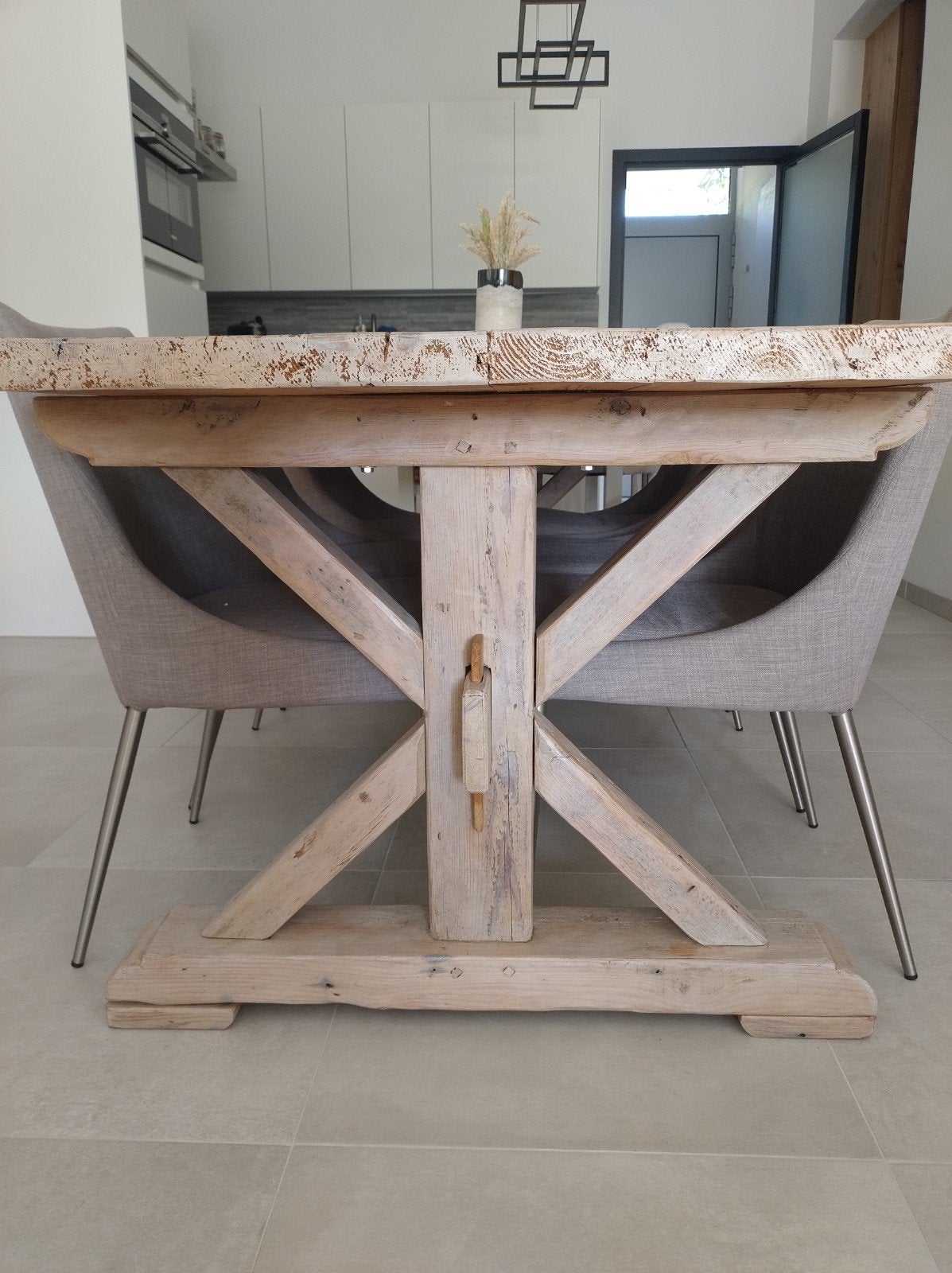 Oude eiken kloostertafel, Ophalen