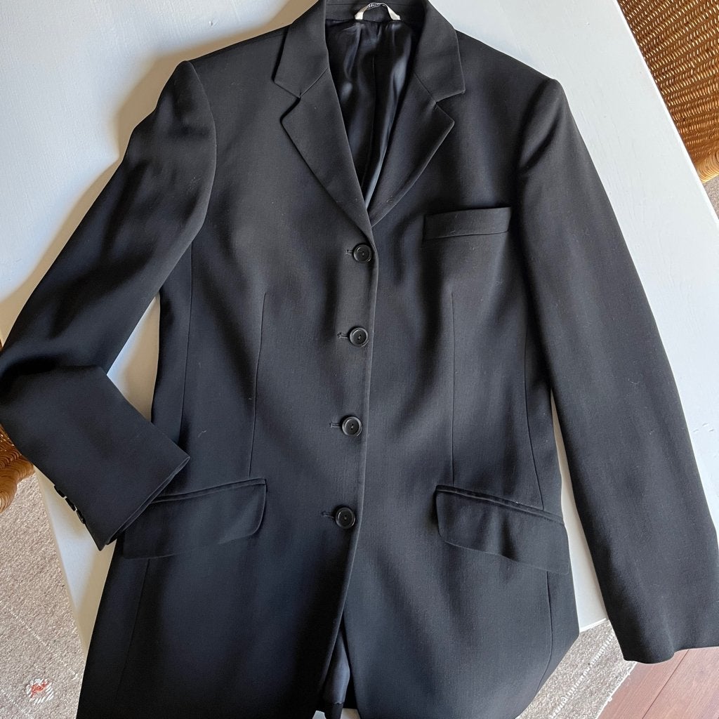 Veste noire en gabardine de laine, Vêtements | Femmes, Enlèvement