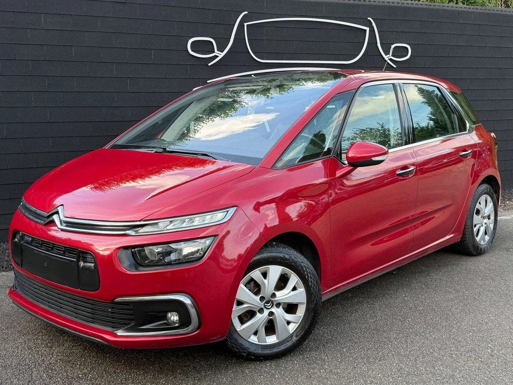 Citroën C4 Picasso 1.2+AIRCO+NAVI+SEMI-CUIR+JANTES+EURO 6B, Autos, Rouge, Achat, Euro 6, Entreprise