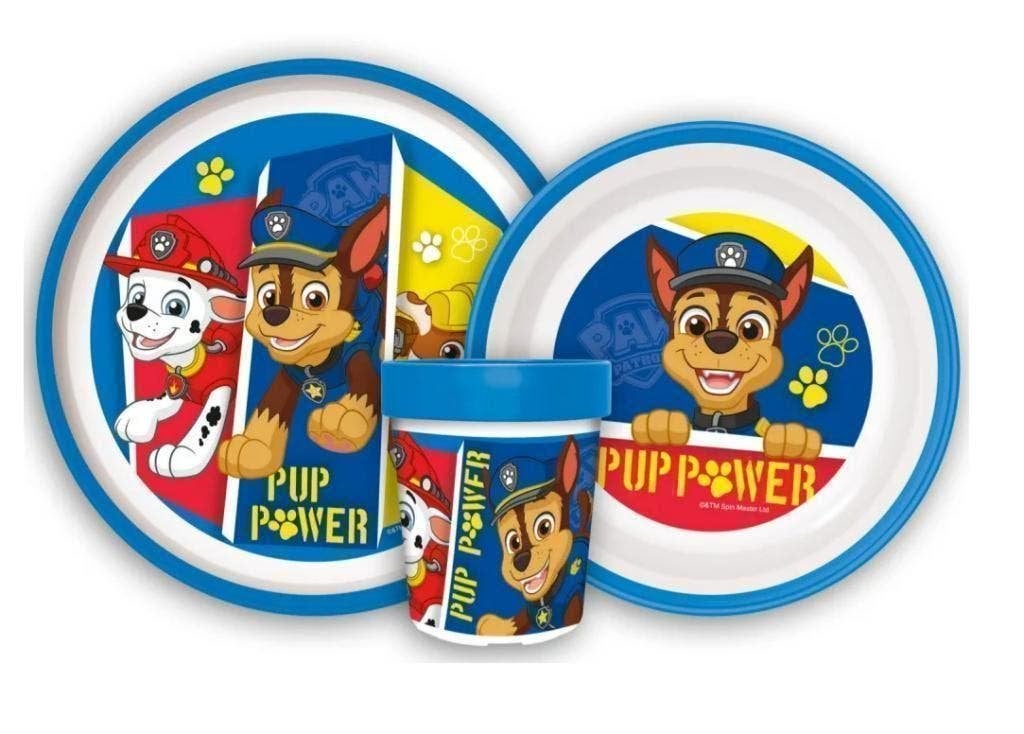 Paw Patrol Kinderservies Blauw - Magnetron Eetsetje / Diner, Ophalen of Verzenden, Nieuw