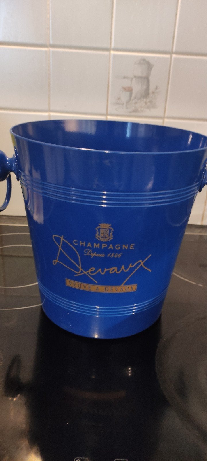 Champagne emmer Champagne Devaux blauw, Ophalen, Champagne