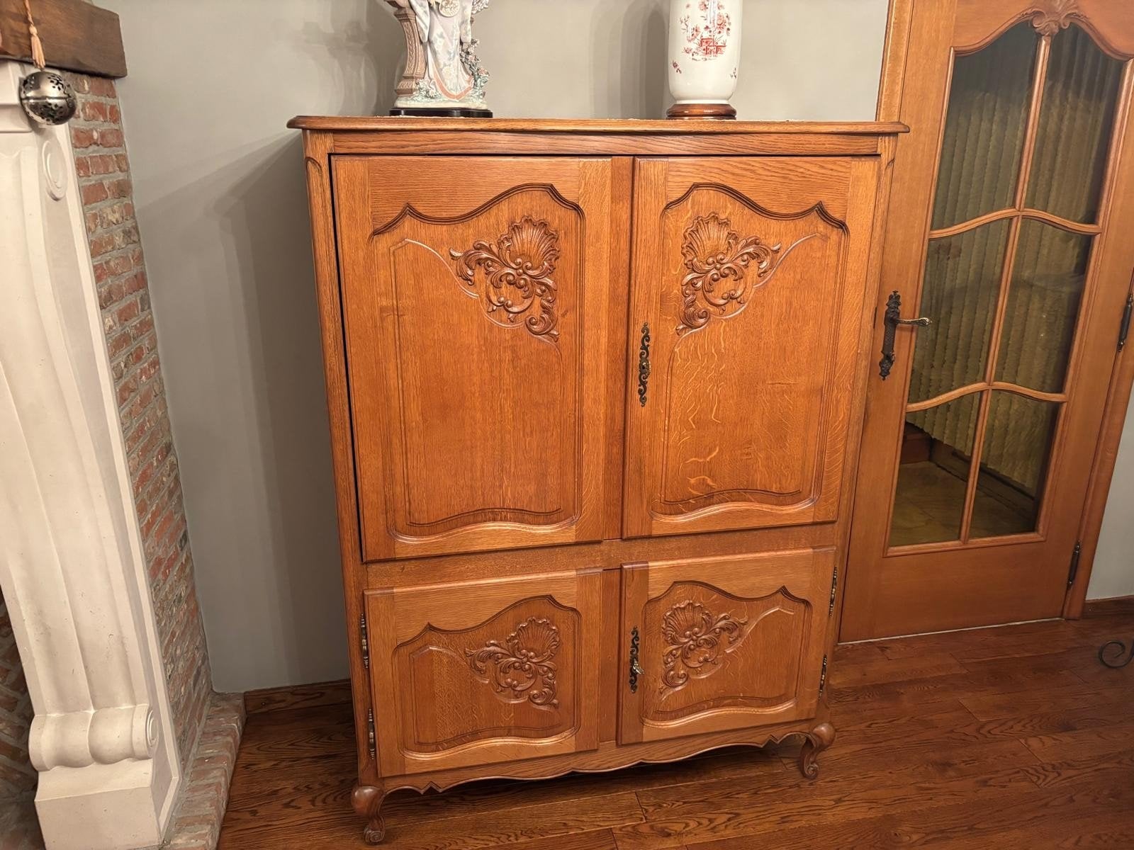 Massief eiken eetkamer, Antiek en Kunst, Ophalen