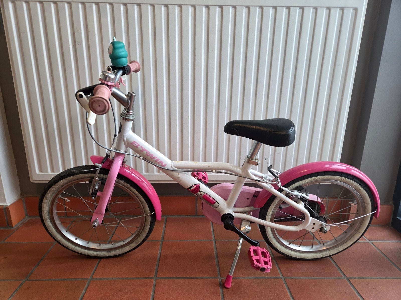 meisjesfiets 16 inch (4 tot 6 jaar), Frein sur jante, 16 à 20 pouces, Enlèvement, Utilisé
