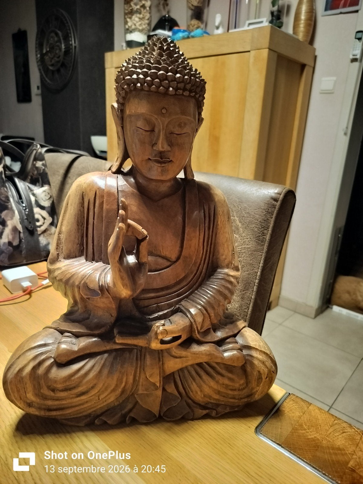houten boeddha, Ophalen, Hout
