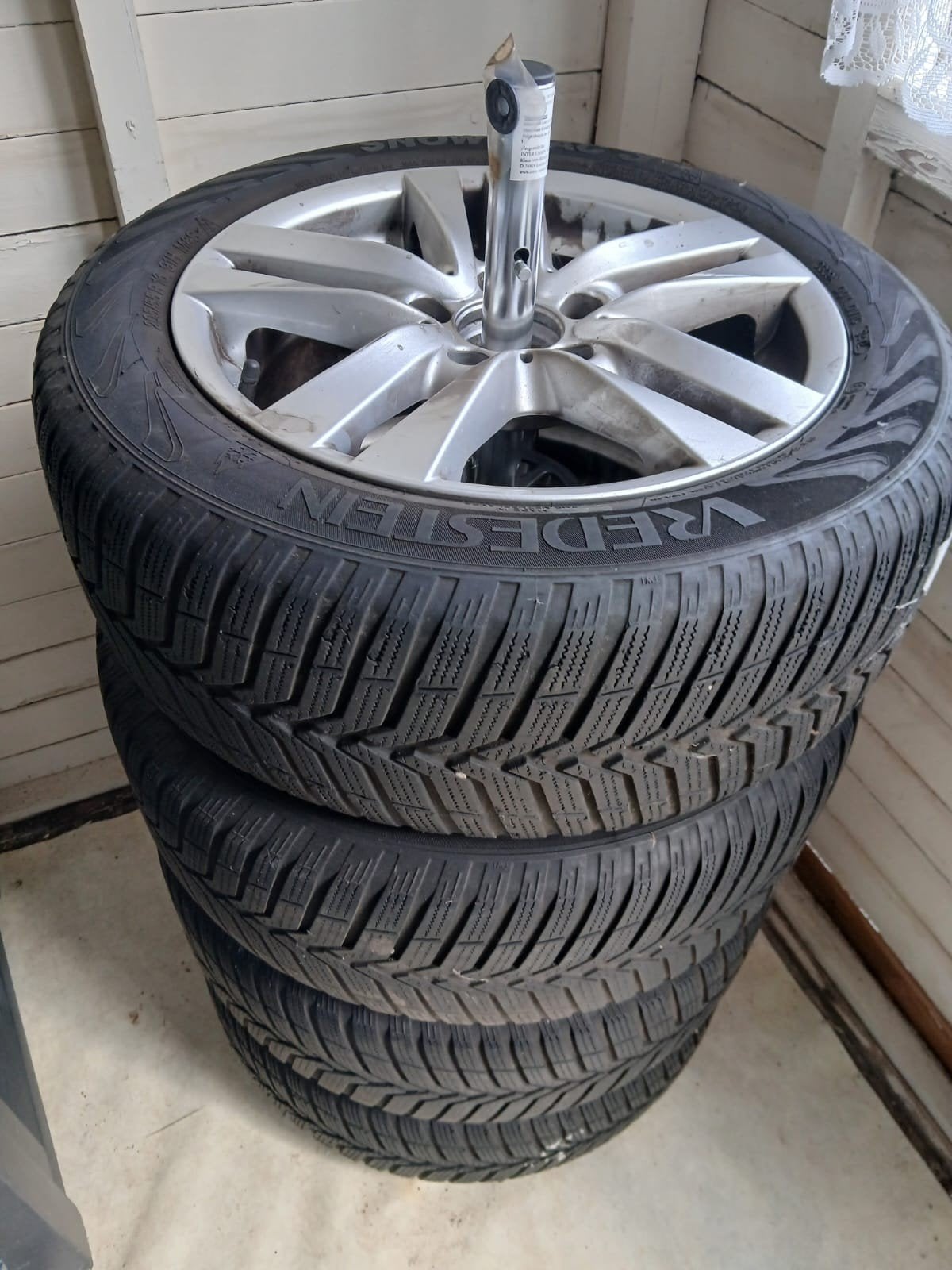 Alu velgen Mercedes, met winterband, Auto-onderdelen, Ophalen, Winterbanden, Velg(en)