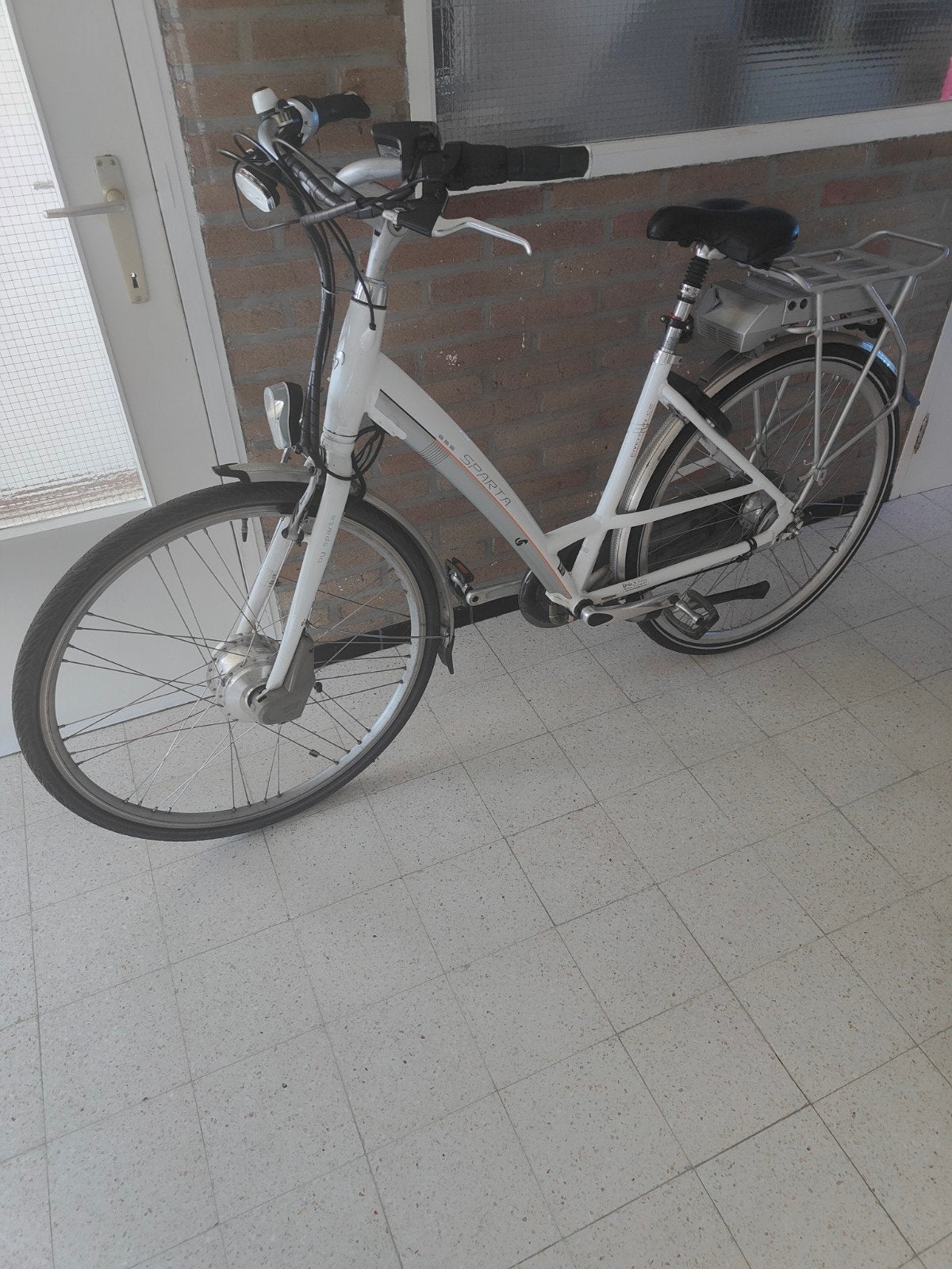Electrische damesfiets met een Alarm, Ophalen, Sparta, Gebruikt, 51 tot 55 cm