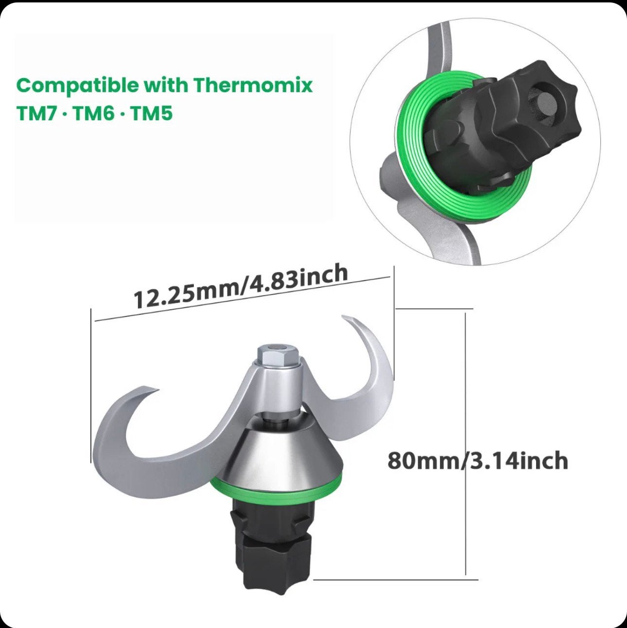 Kneedmes voor Thermomix TM7/TM6/TM5/TM31, Elektronische apparatuur, Ophalen, Nieuw, Blender-accessoire