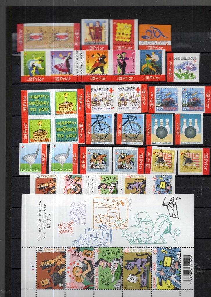 317 timbres-poste belges MNH XX 2006/10  enrégistré offert, Enlèvement ou Envoi, Non oblitéré, Timbre-poste, Neuf