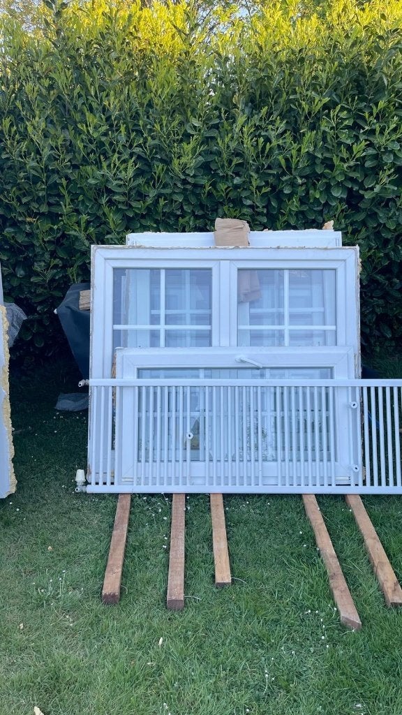 Fenêtres pvc et portes occasion, Doe-het-zelf en Bouw, Glas en Ramen, Gebruikt, Gevelraam of Ruit, 160 cm of meer, 120 tot 160 cm