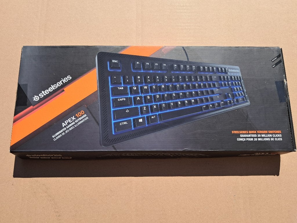 CLAVIER STEELSERIES APEX 100, Azerty, Comme neuf, Enlèvement, Steelseries