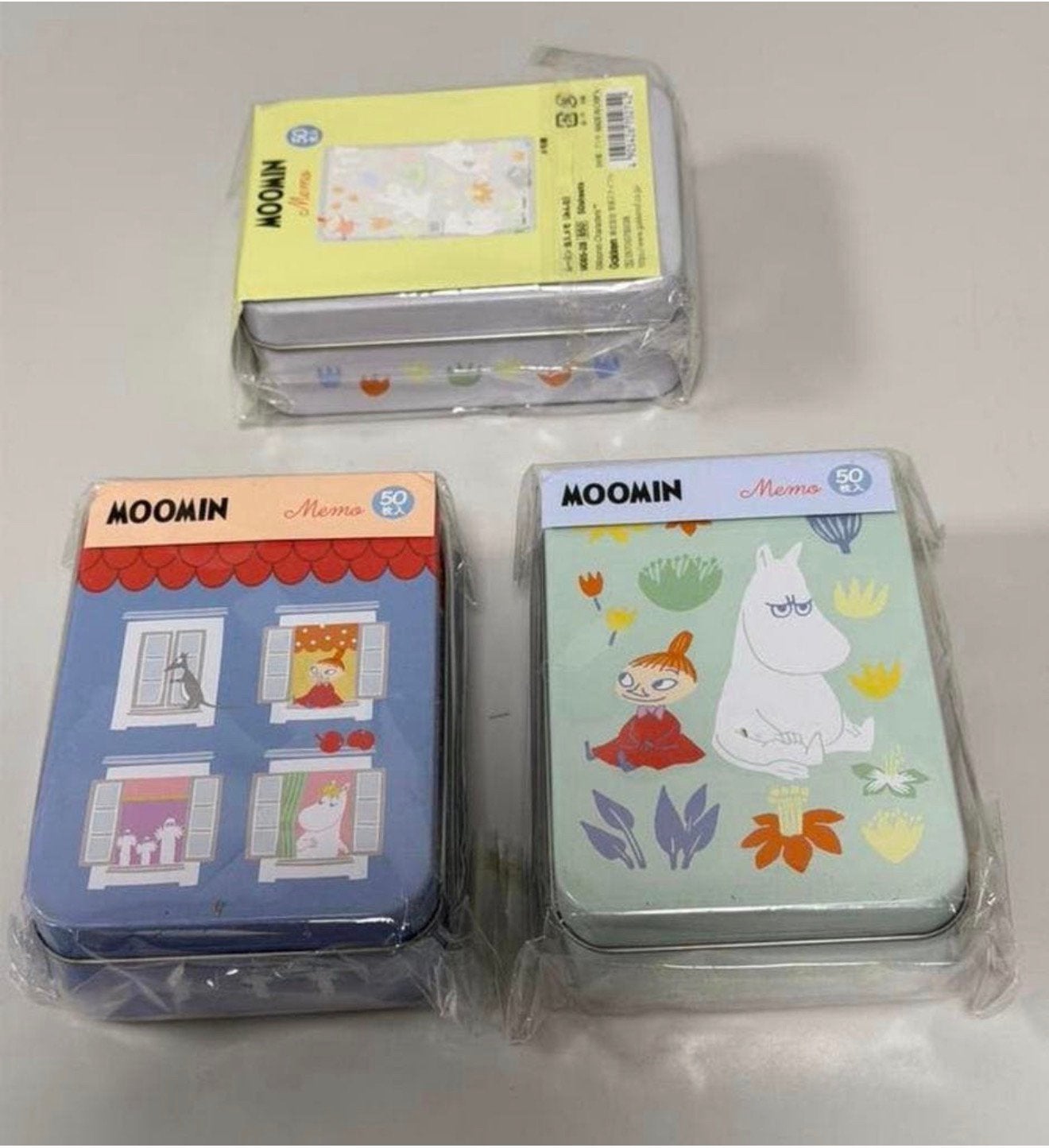 Moomin memo set – 3x metalen blikjes – nieuw Memory cards, Diversen, Ophalen of Verzenden, Nieuw